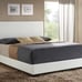 White Queen Bed Frame Mattress Platform Queen