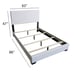 White Queen Bed Frame Mattress Platform Queen