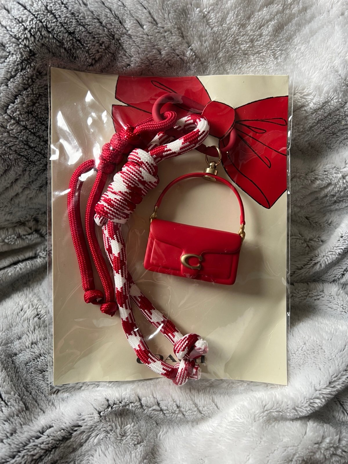 Coach Cherry Red Bag Charm, Chinese New Year 2025 Limited Edition