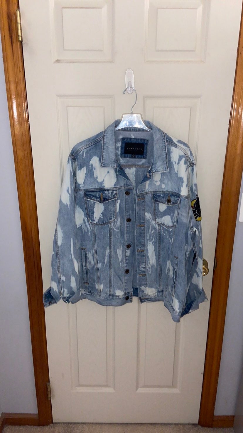 sean john jean jacket with designs