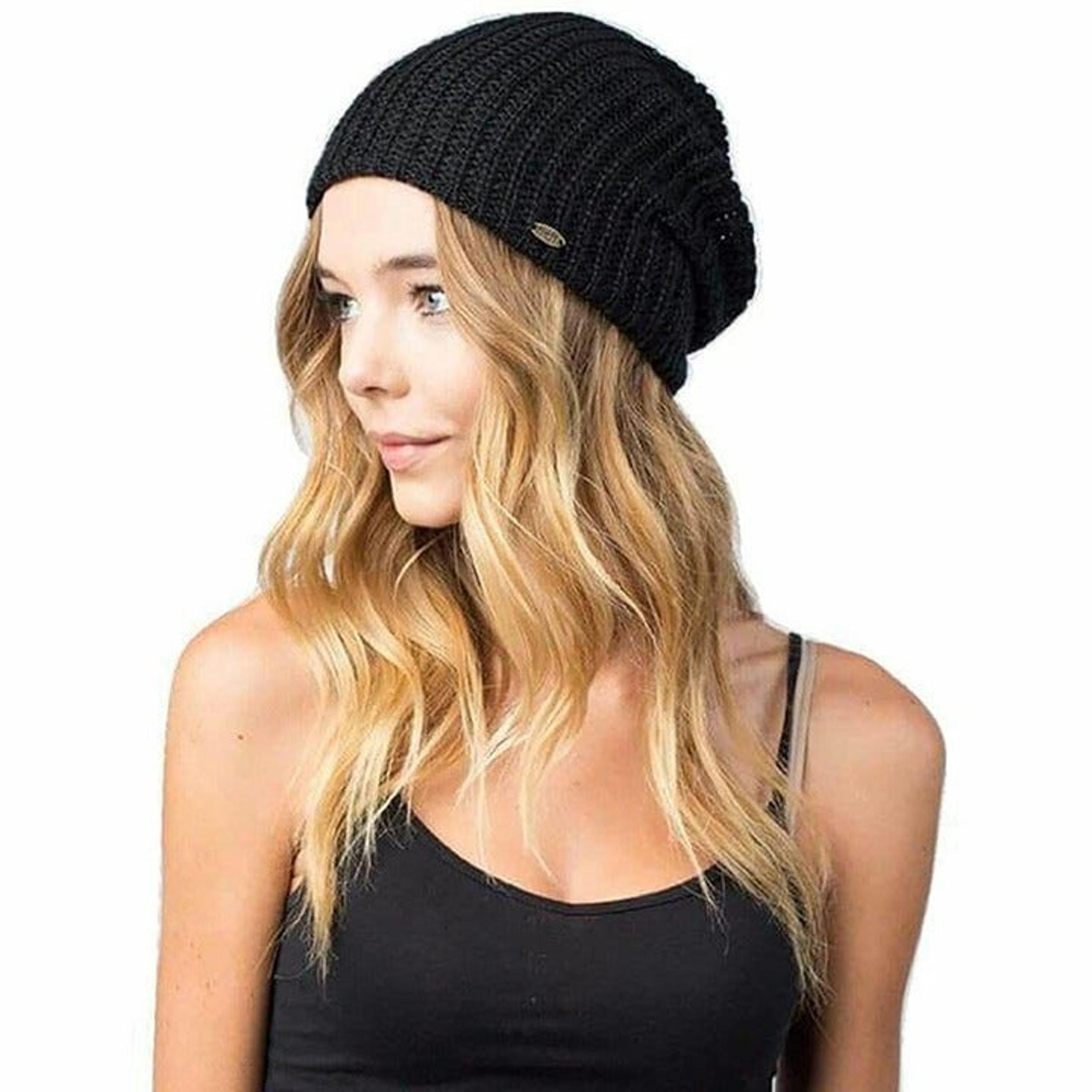 NEFF Women's Black Nolita Beanie Knit Hat New
