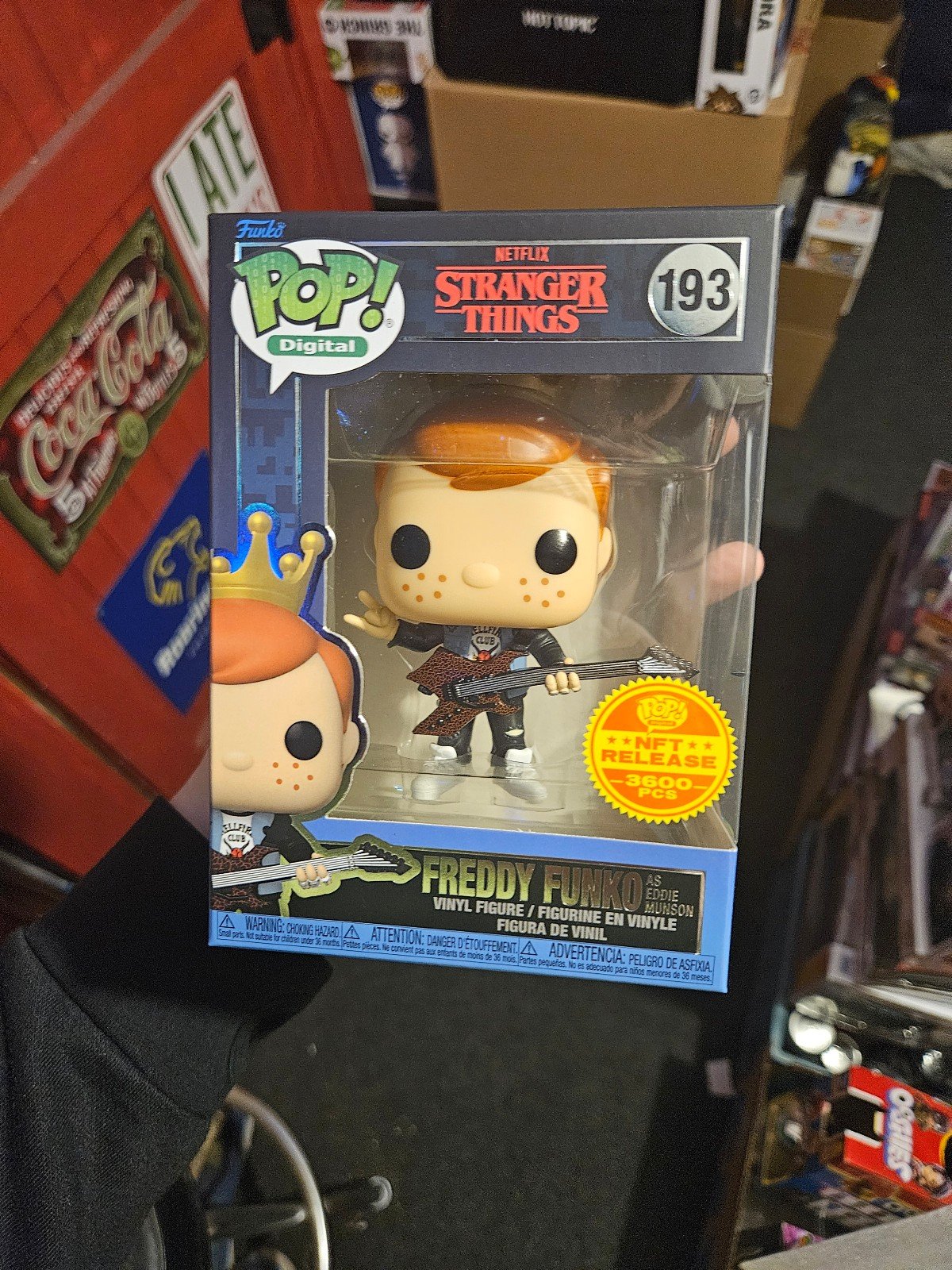 Funko Pop Stranger Things Freddy Funko as eddie munson NFT 2,122pcs