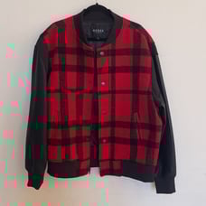 Guess Los Angeles Men’s Blazers Jacket Red and Black Size Large