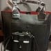 Banana Republic Black leather lg east west tote + Kelly and Katie black wristlet