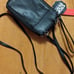Banana Republic Black leather lg east west tote + Kelly and Katie black wristlet