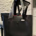 Banana Republic Black leather lg east west tote + Kelly and Katie black wristlet
