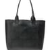 Banana Republic Black leather lg east west tote + Kelly and Katie black wristlet