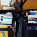 Banana Republic Black leather lg east west tote + Kelly and Katie black wristlet