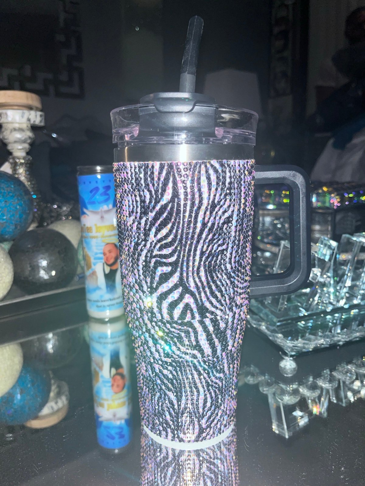 Zebra striped cup