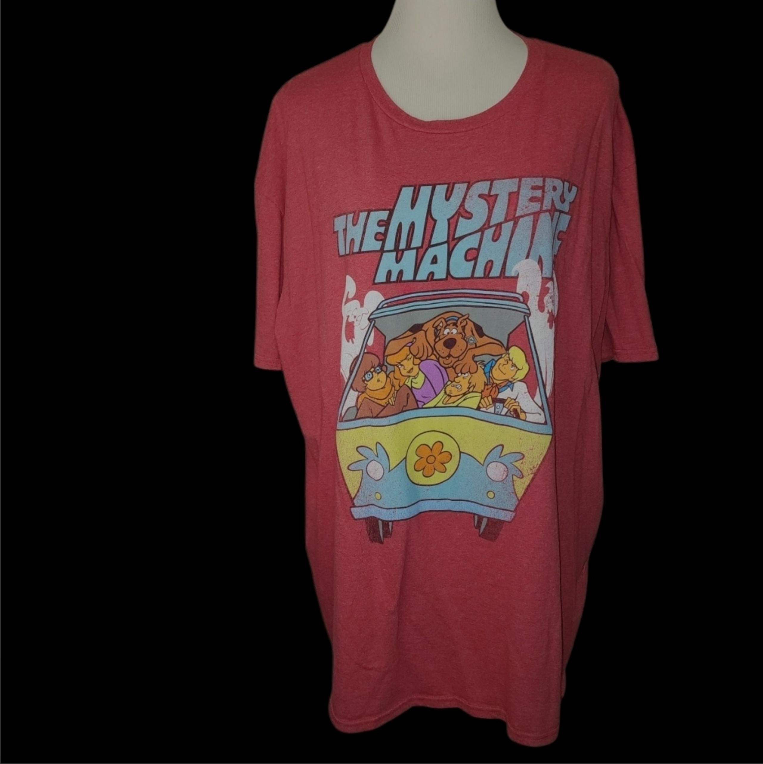 Hanna Batbara Scooby-DOO! Mens XXL Graphic Print Red SS T-shirt Cartoon Fandom