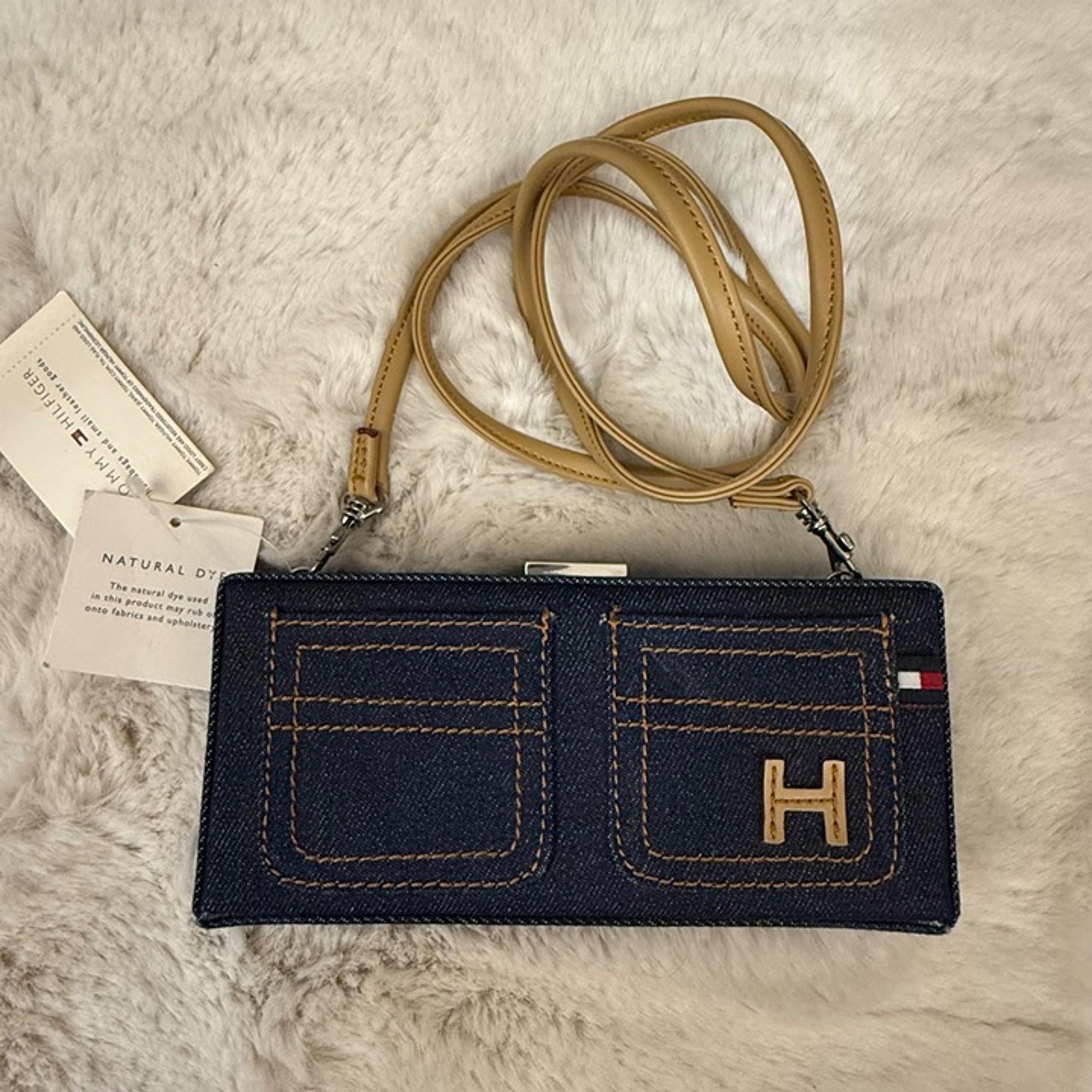 NWT Y2K Tommy Hilfiger Denim Pocket Design Mini Crossbody Shoulder Bag Purse