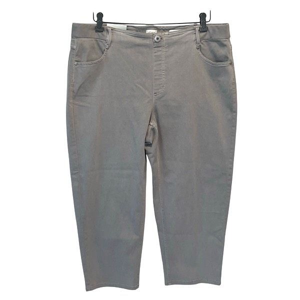J. Jill Denim High Rise Crop Pull On Pants Jeans Stretch Size 18R Light Gray NWT