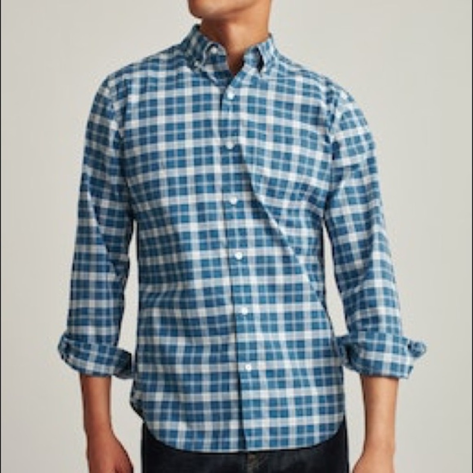 Bonobos Maxwell Plaid Crystal Teal NWT