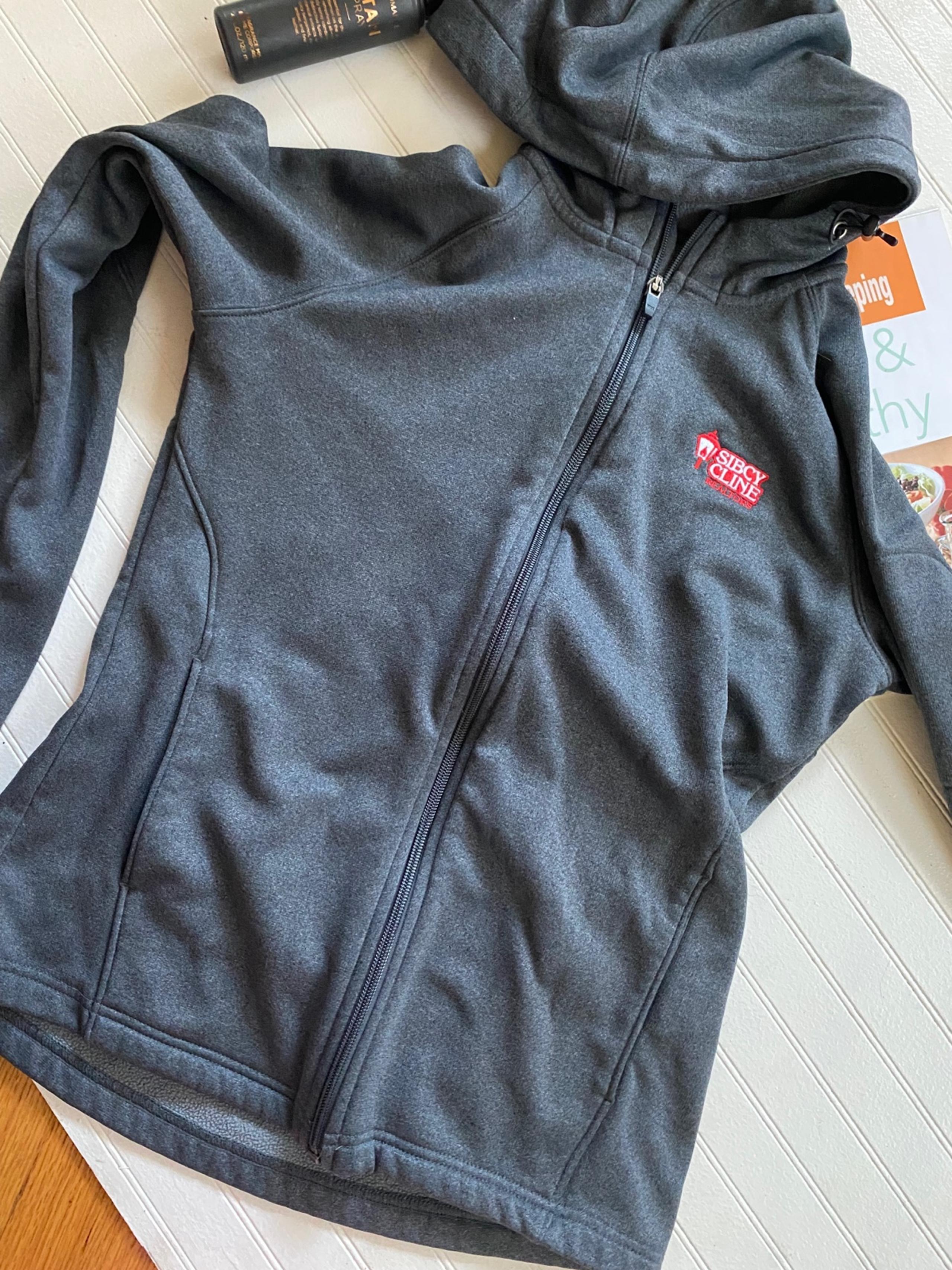 Sportek fleece lined Jacket zip gray S