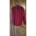 Chaps red/blue stripe button-down dress shirt