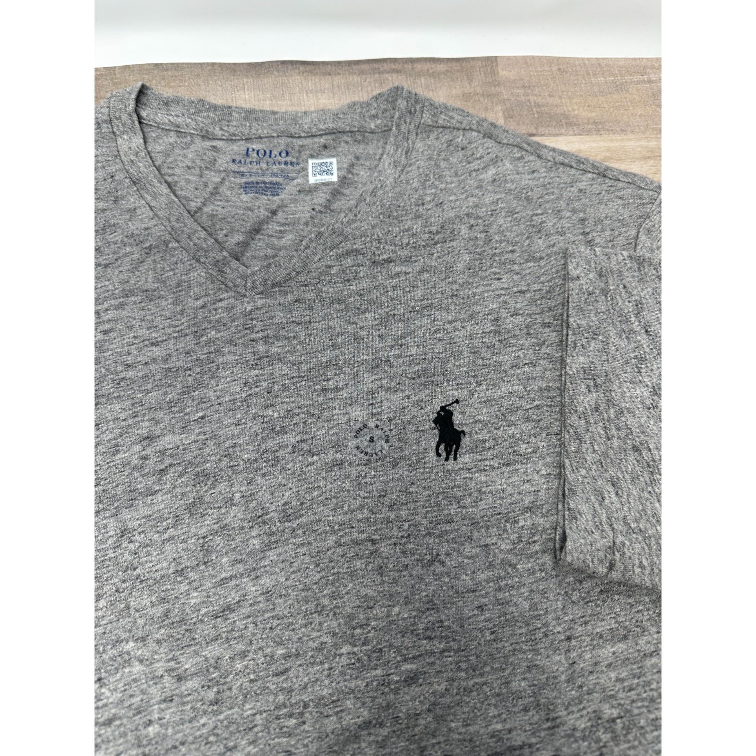 Polo Ralph Lauren Shirt Mens Size Small Heather Gray Short Sleeve Cotton Casual
