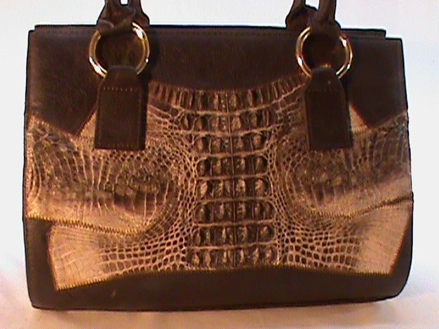 New Hand Made Brown Leather Handbag