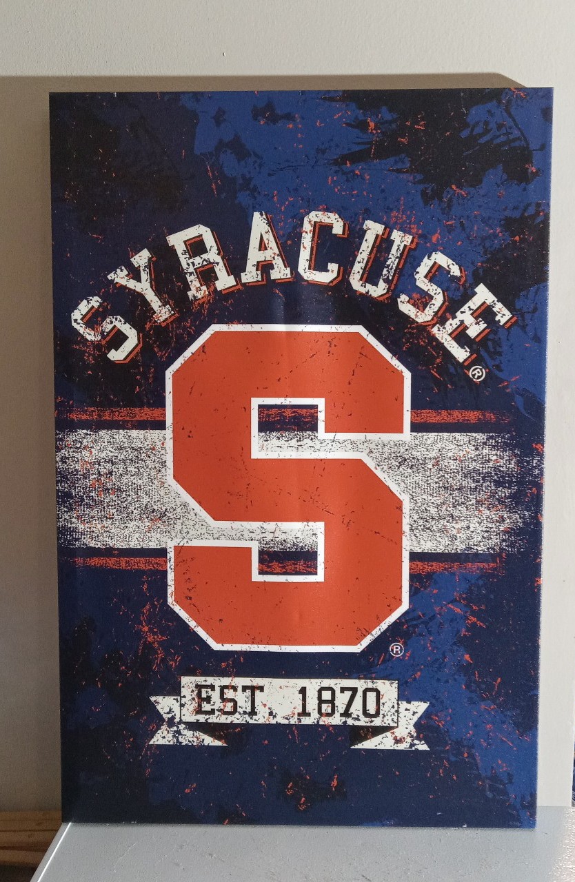 Syracuse Orange 24×36 Wall Canvas Art