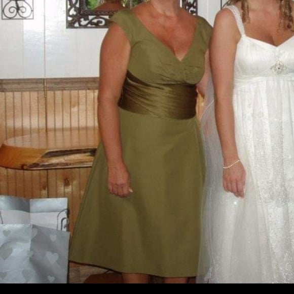 Olive Green MOB dress #47