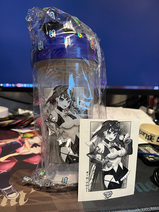 Gamersupps GG x Hololive Waifu Cup: Ouro Kronii Sealed W/ Stickers & samples