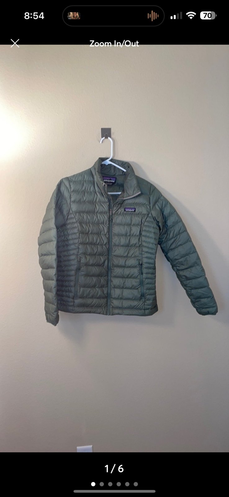 Patagonia down sweater jacket camp green