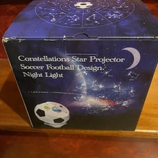 Constellations Star Porjector Night Light Soccer Football Design Northern Lighti