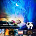 Constellations Star Porjector Night Light Soccer Football Design Northern Lighti