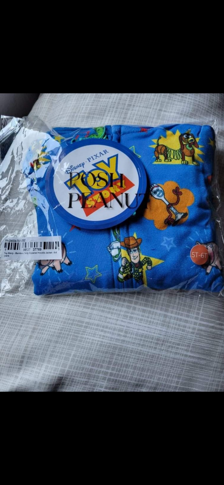 Posh peanut toy story 5-6 zip up hoodie