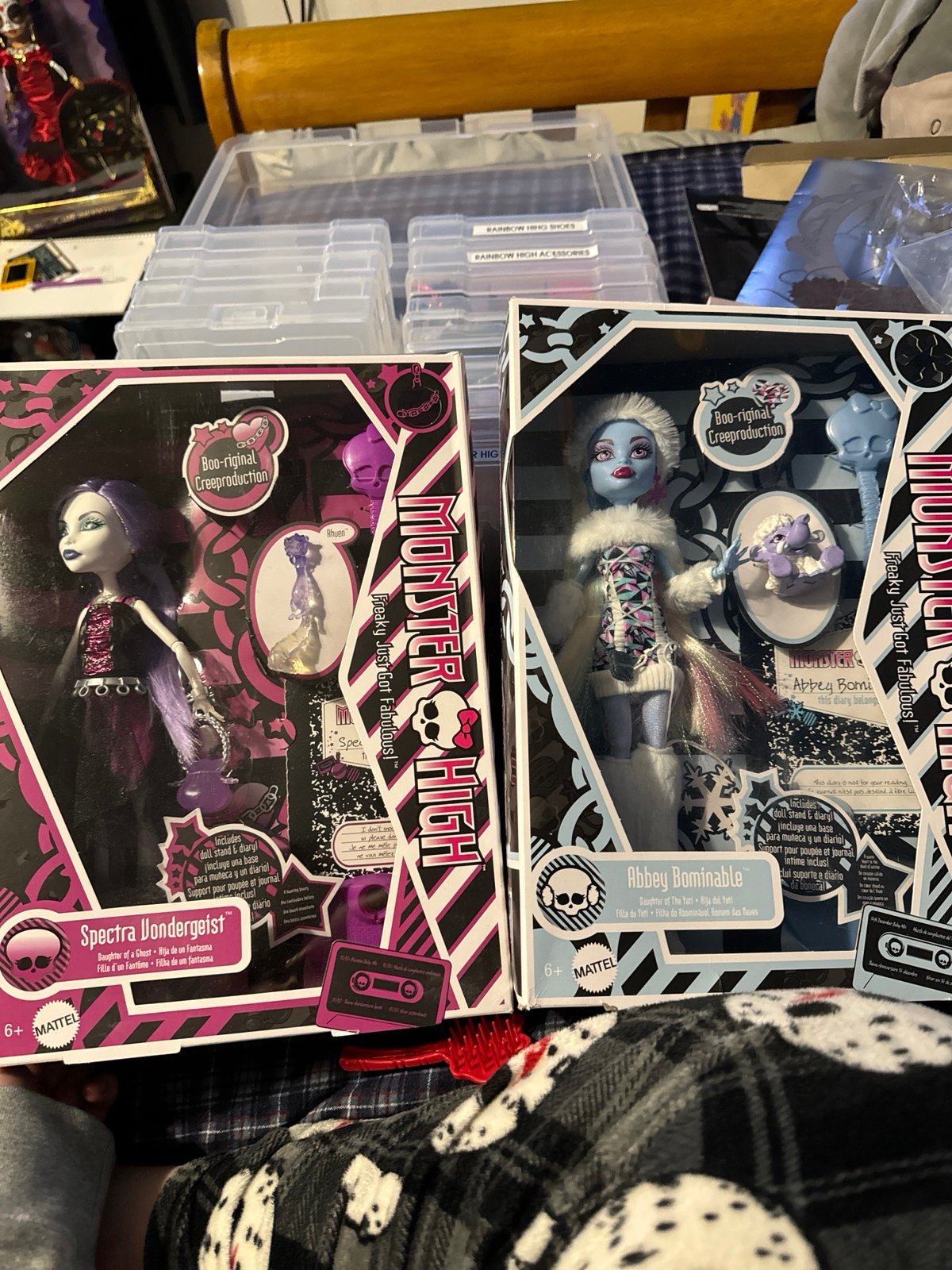 Monster high abbey and spectra Cree production dolls