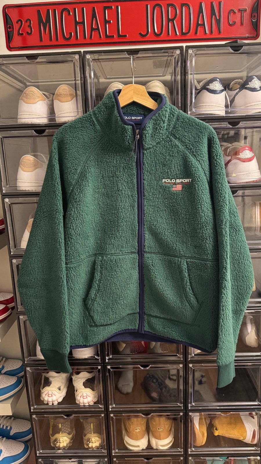 Polo Sport Bonded Pile Fleece Jacket Size Medium Retail 228