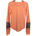 Free People Boho Multi-color In the Mix Cuff Crew Neck Thermal Pullover XL
