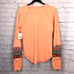 Free People Boho Multi-color In the Mix Cuff Crew Neck Thermal Pullover XL