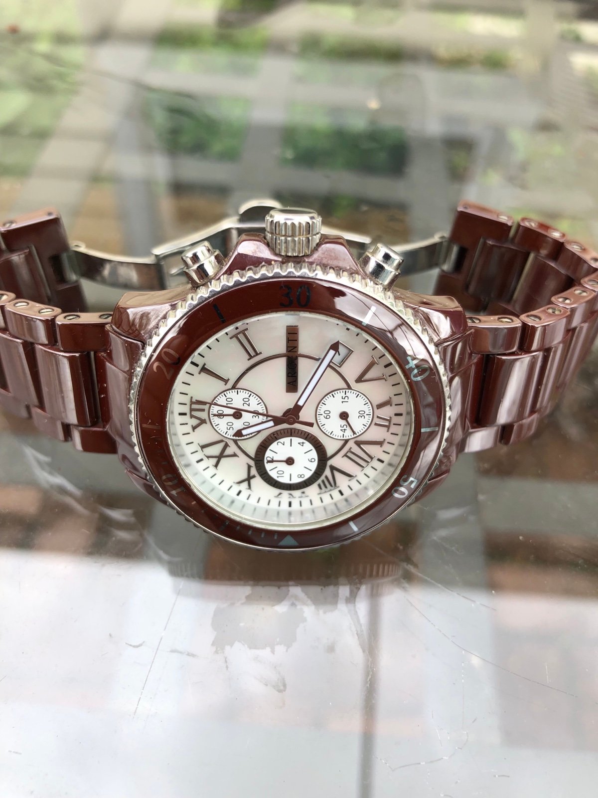 Argenti mens watch chronograph