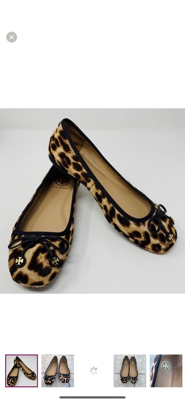 Tory Burch Calf Hair Ballet Flats