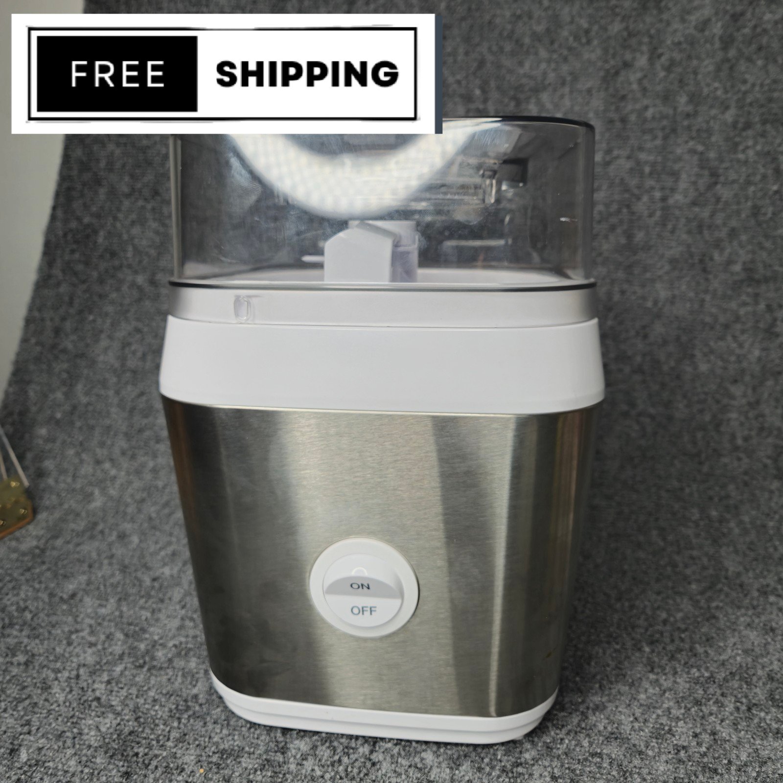 Cuisinart The Fruit Scoop Frozen Dessert Ice Cream Maker Missing Freezer Bowl