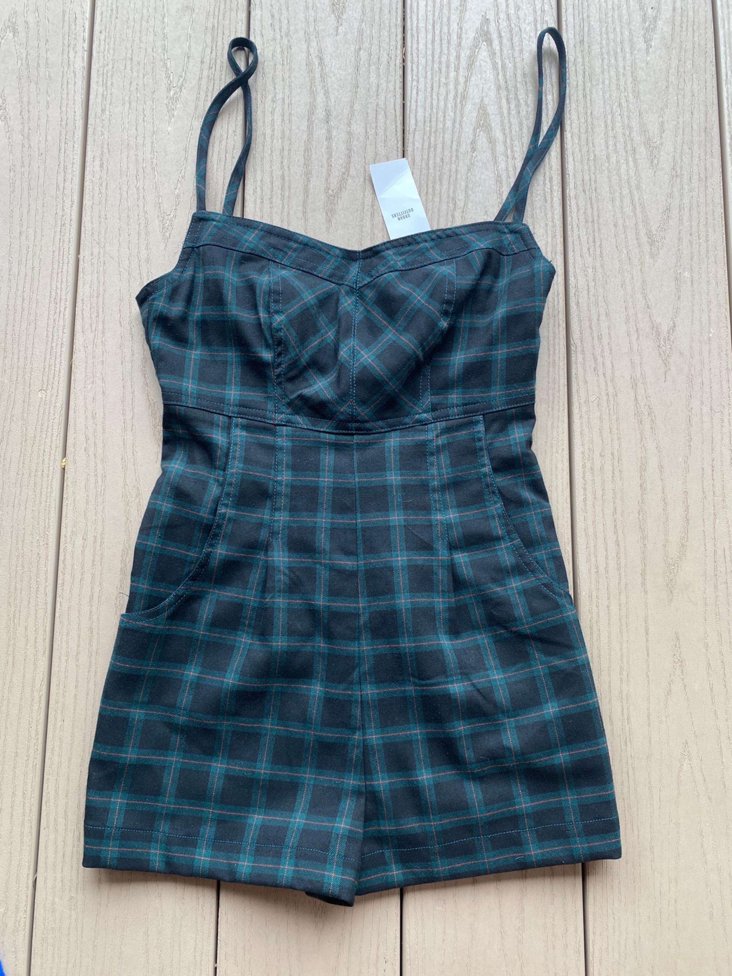NWT Urban Outfitters Plaid Romper