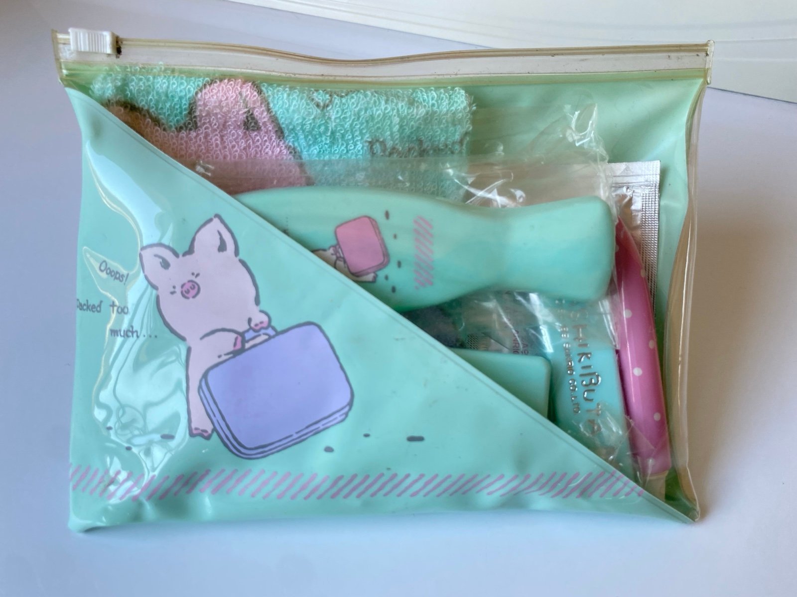 1989 Sanrio Zashikibuta Travel Toiletries Bag