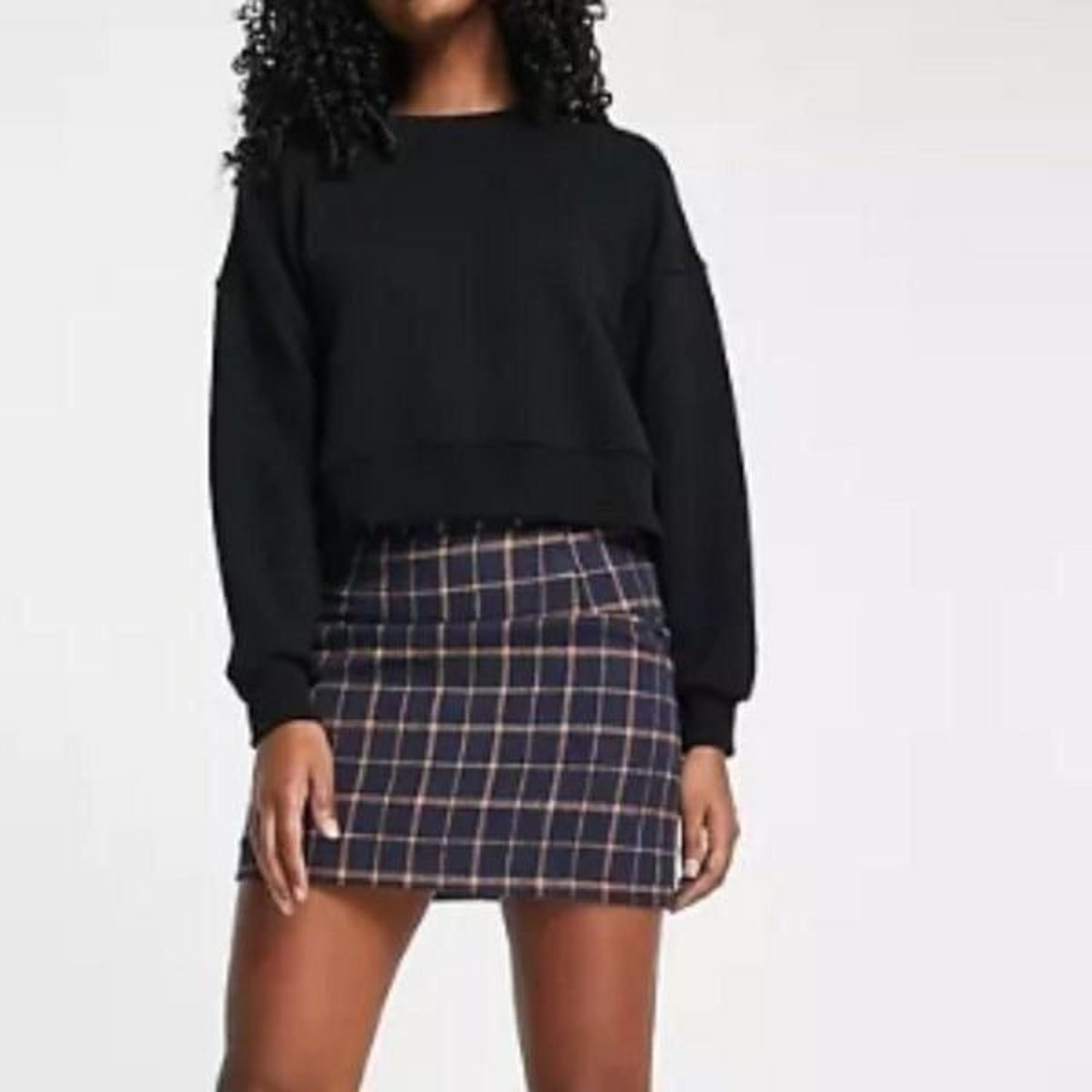 NWT, Tailored High Waisted Plaid Mini Skirt, Size 2 - ASOS