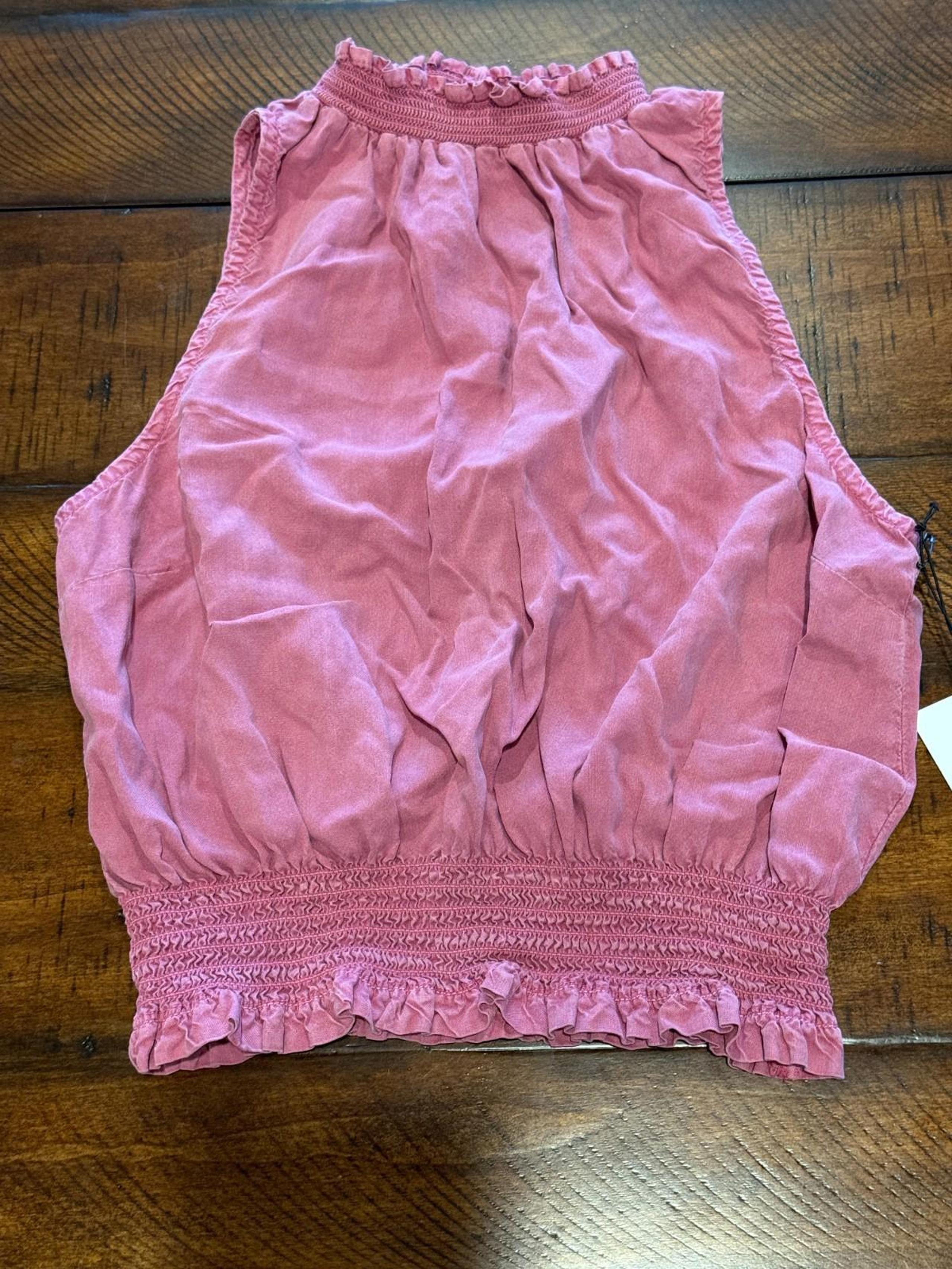 Bella Dahl: Smocked Halter Top - Sweet Orchid Size Small - MSRP  $124
