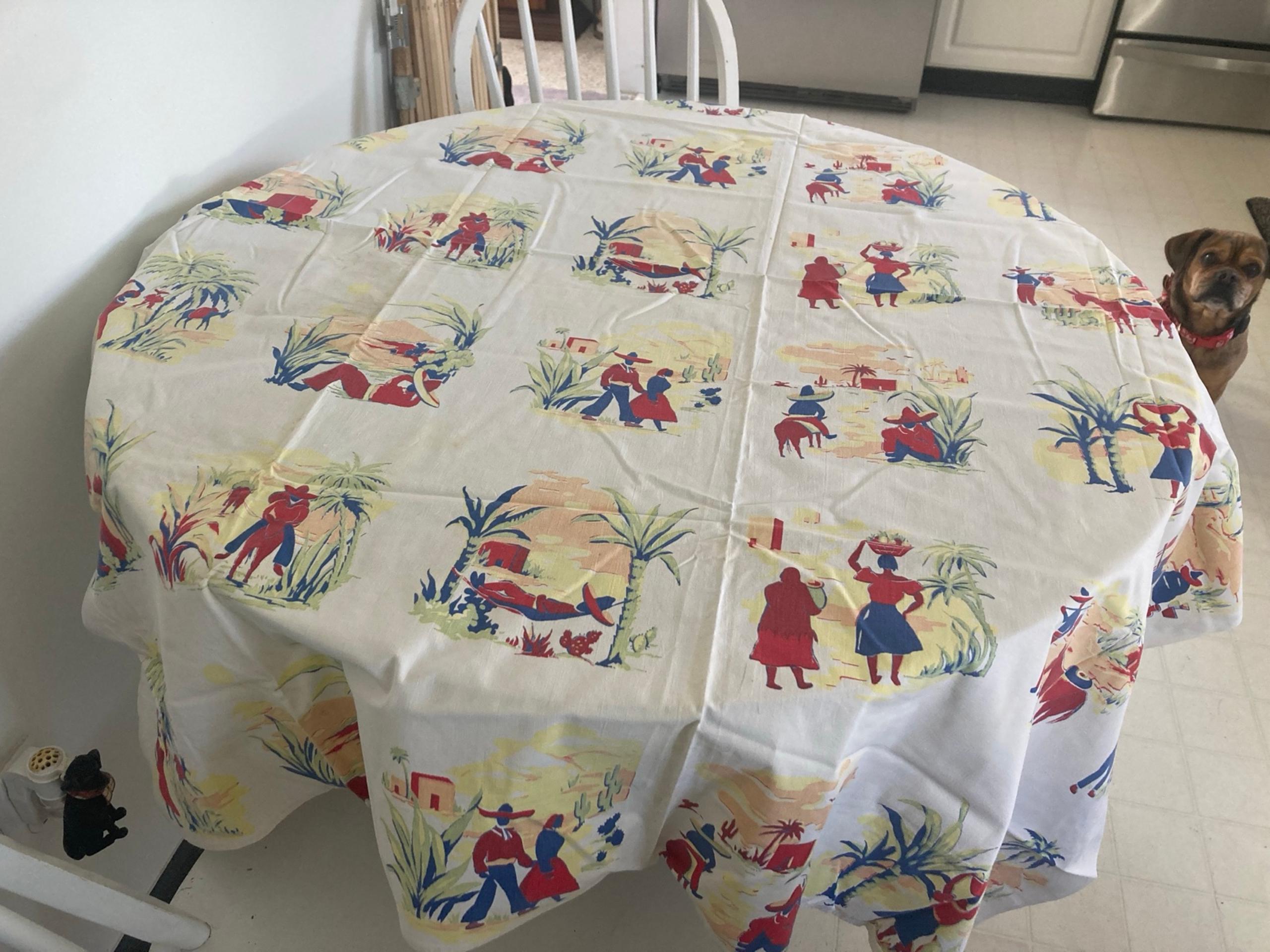 Vintage Mexican tablecloth