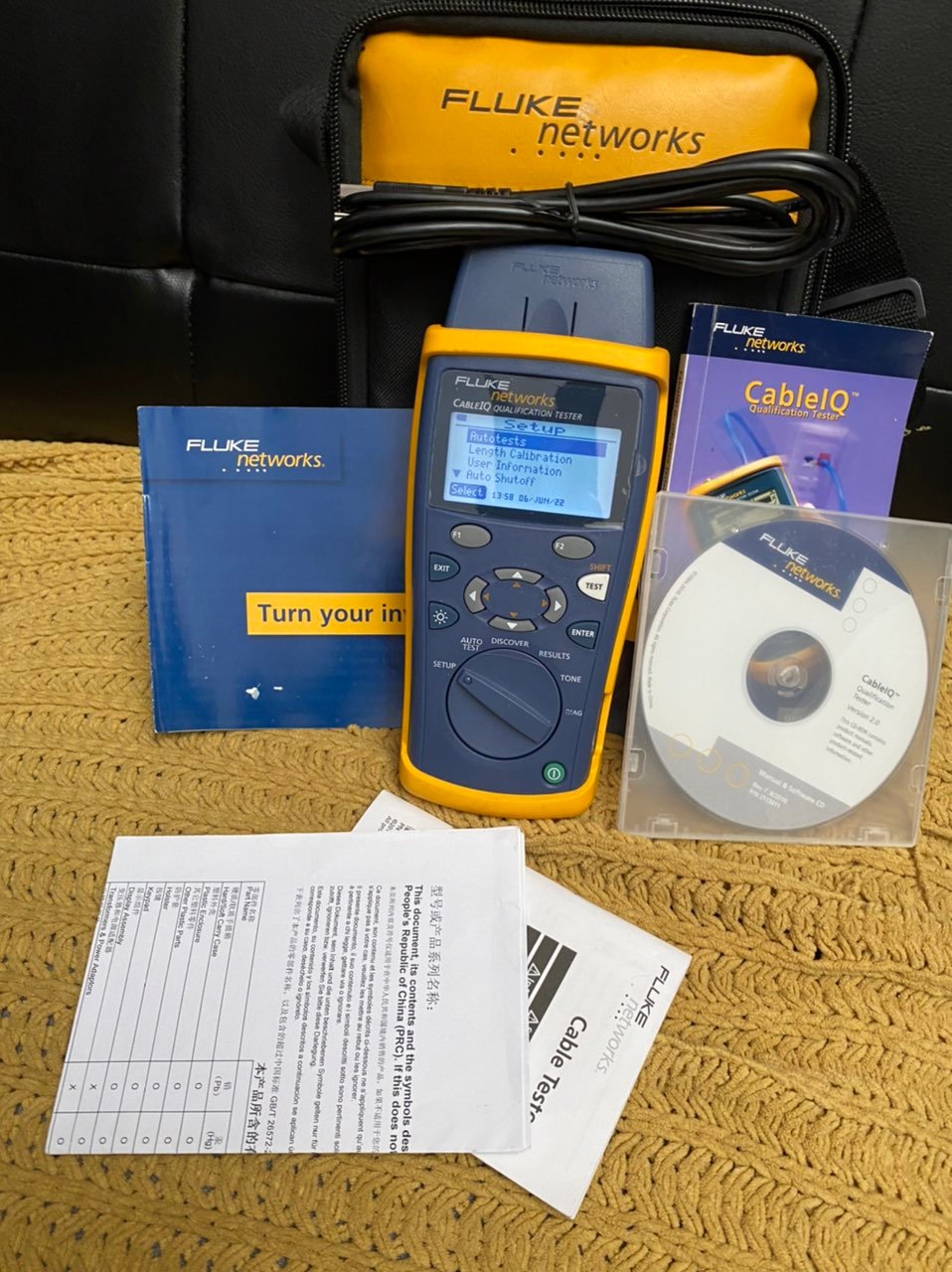 FLUKE NETWORKS CableIQ QUALIFICATION TESTER