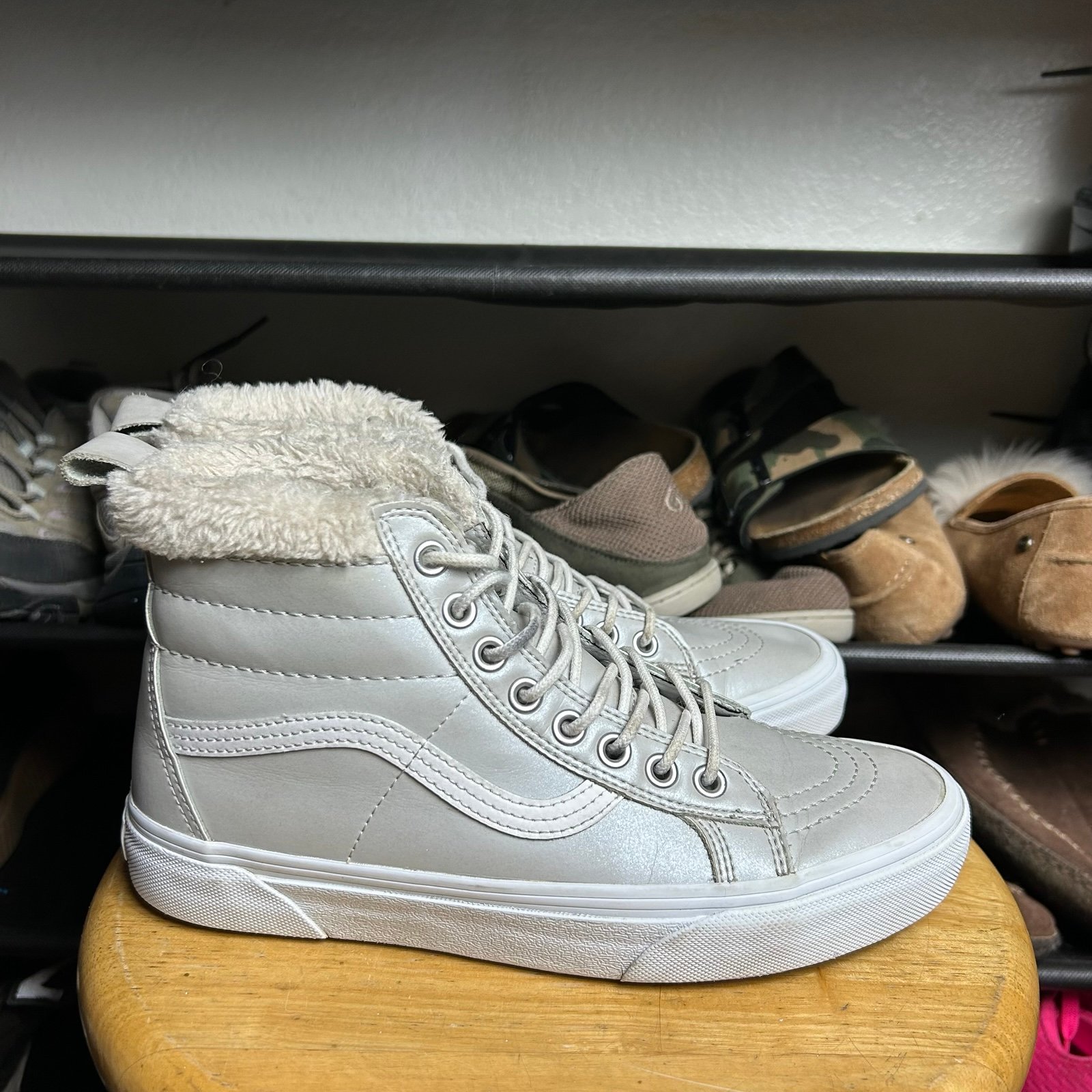 Vans sk8 hi mte scotchguard lined grey white