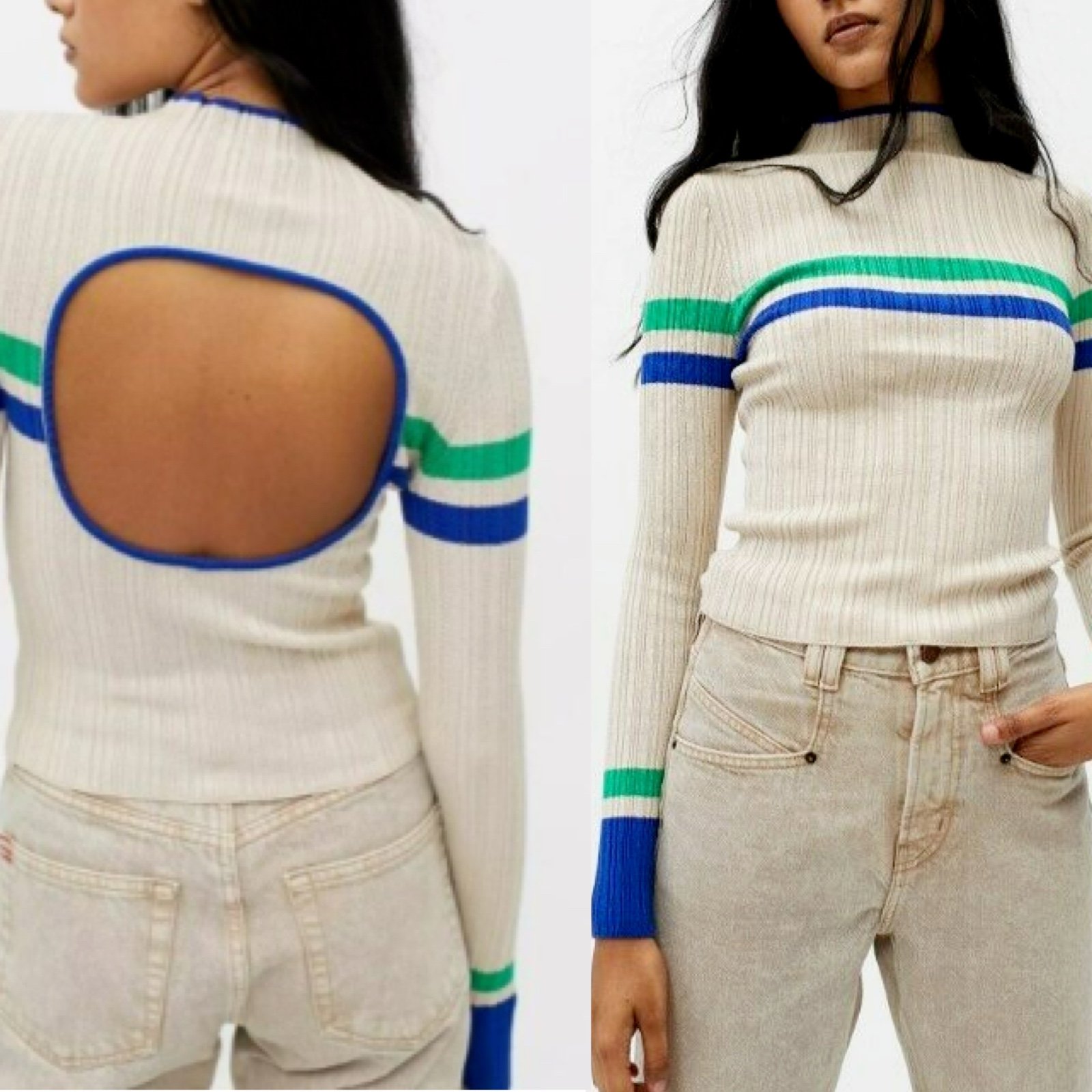 BDG Kiara Open Back Sweater