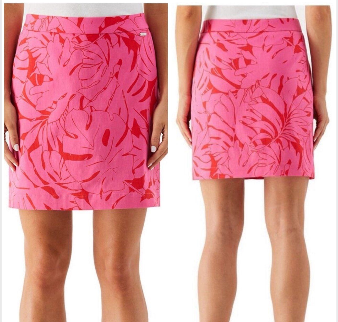 Rafaella NWT! Ladies Stretch Skort With Pockets In Carmine Rose Size XL