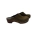 Sandgrens Too - Olive Color Athens studded clog mule Size 37 OR 6.5