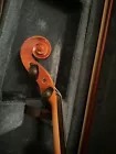 Handmade Flamed Violin 4/4 Professional Solid Maple Wood Shoulder Holder, Bow - detail