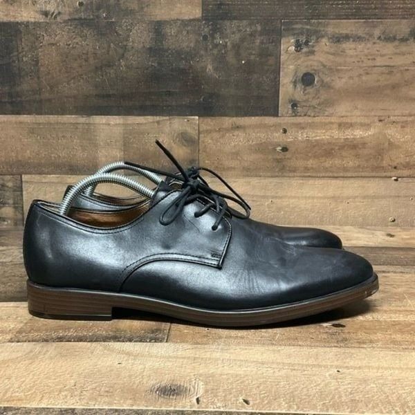 Giorgio Brutini Comfort Black Leather Dress Lace-Up Shoes Men's 9 M