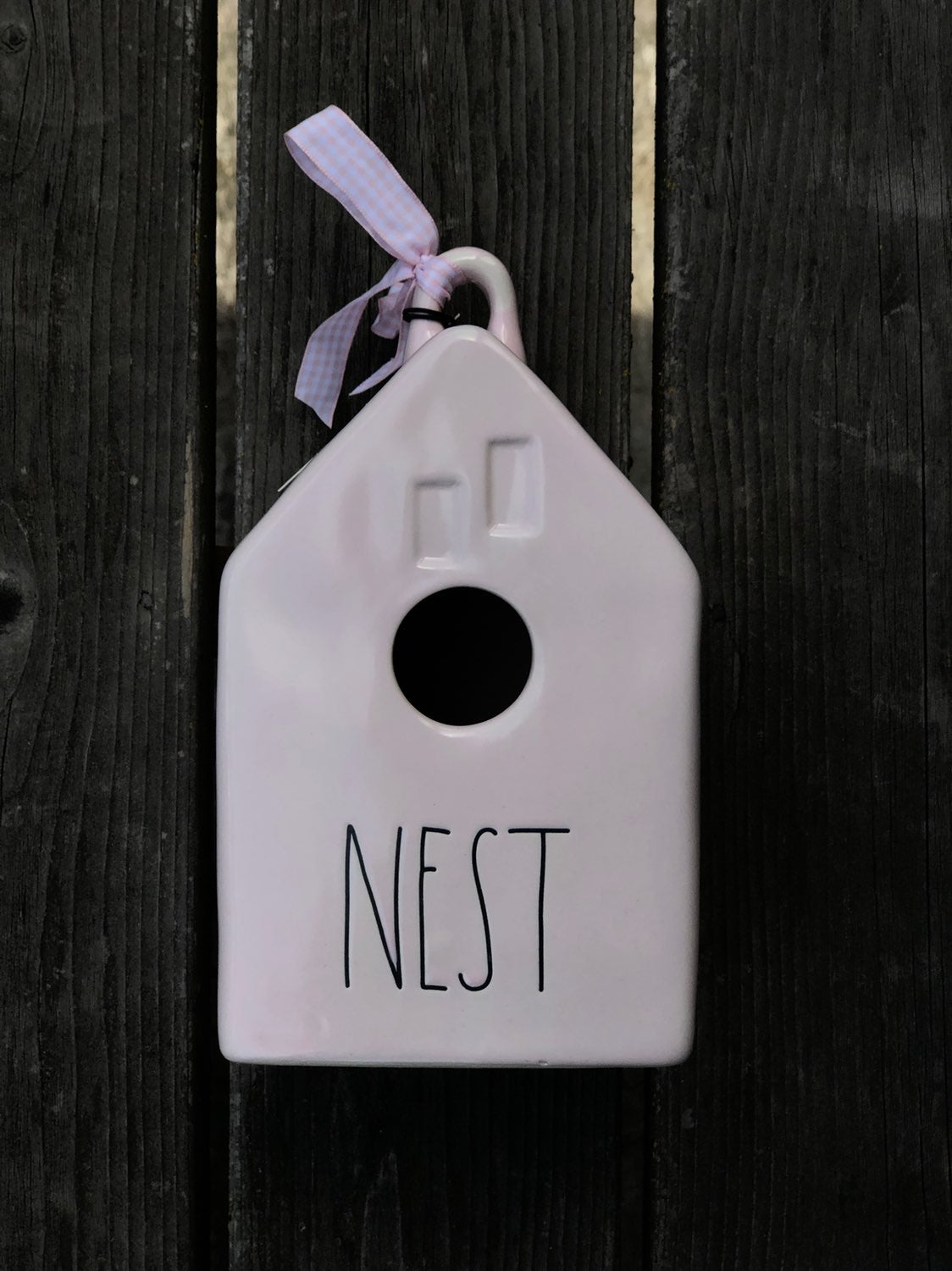 Rae Dunn Pink Nest Birdhouse