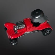 Vintage 1969 Hot Wheels Red Baron Car Rat Rod Roadster Helmet