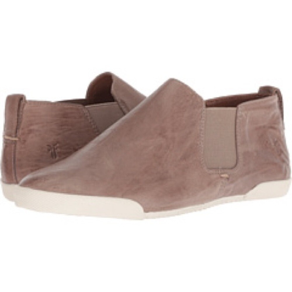 Frye - Distressed Leather Melanie Chelsea Sneaker Bootie Grey Brown Shoes 7.5